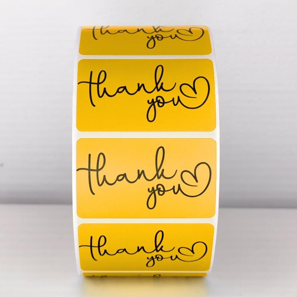 Thank You Stickers Mint Green Heart | Cute Small Business Packaging Labels - Picture 8 of 11